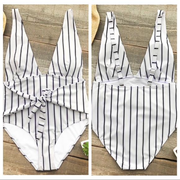 ✦NWT Stripe One-piece Swimsuit✦ - Picture 3 of 4